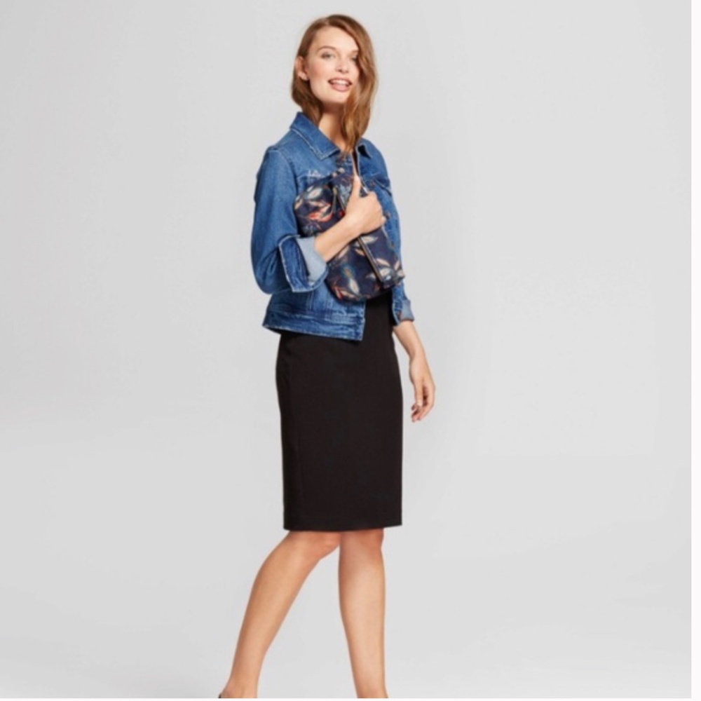 Massimo - Black Pencil Skirt